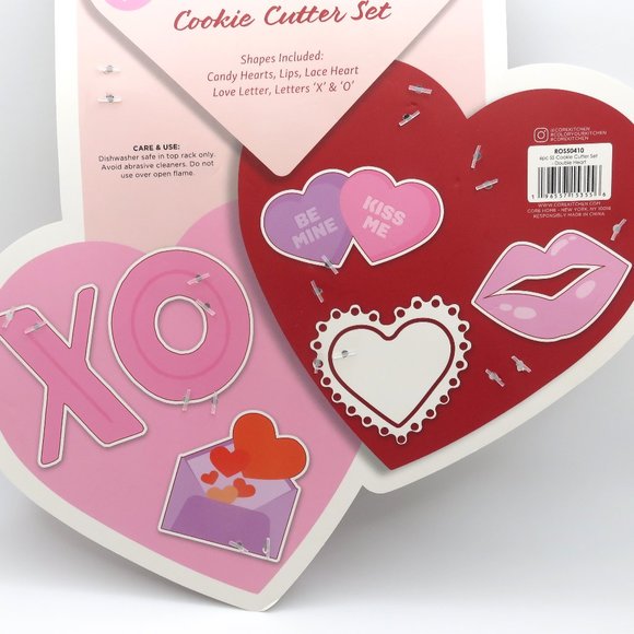 (#O) Core Kitchen Valentine Stainless Steel Cookie Cutter Set 6 Pieces - Picture 6 of 6
